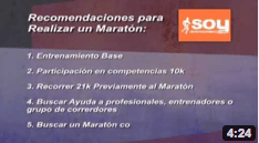 Recomendaciones para los que se plantean correr la distancia del Maratón de 42K