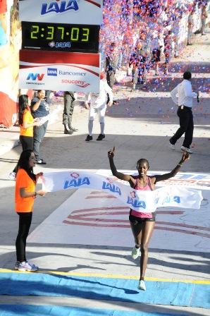 Maraton Lala 2013 ganadora femenina