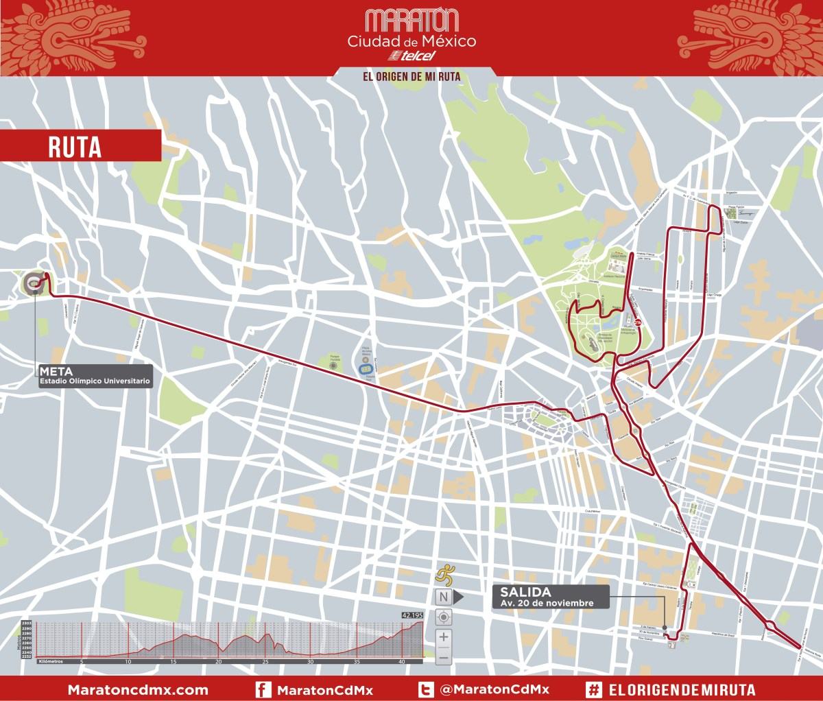 Nueva Ruta del Maratón CDMX 2017