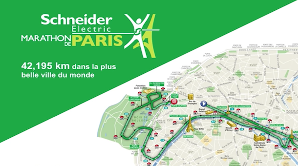 Ruta Maratón de París