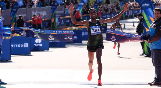 El etíope Lelisa Desisa consigue su primera victoria en Maratón de Nueva York 2018