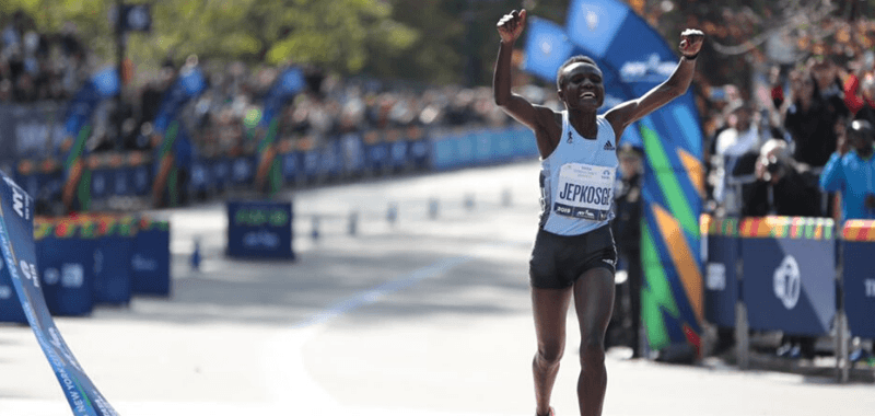 Los keniatas Kamworor y Jepkosgei se proclaman campeones del maratón de Nueva York 2019