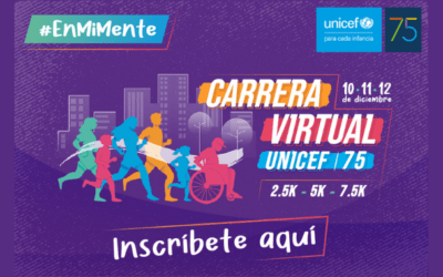 Abiertas inscripciones para primera Carrera/Caminata virtual de UNICEF por la salud mental