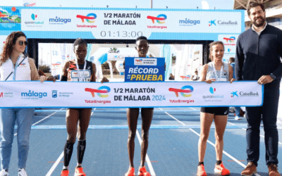 Loice Chemnung y Geoffrey Toroitich ganadores de la media maratón de Malaga 2024