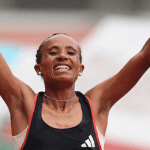 La corredora etíope Workenesh Edesa (© AFP / Getty Images)