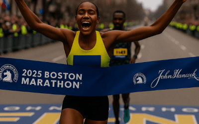 Lokedi sets new course record at the 2025 Boston Marathon