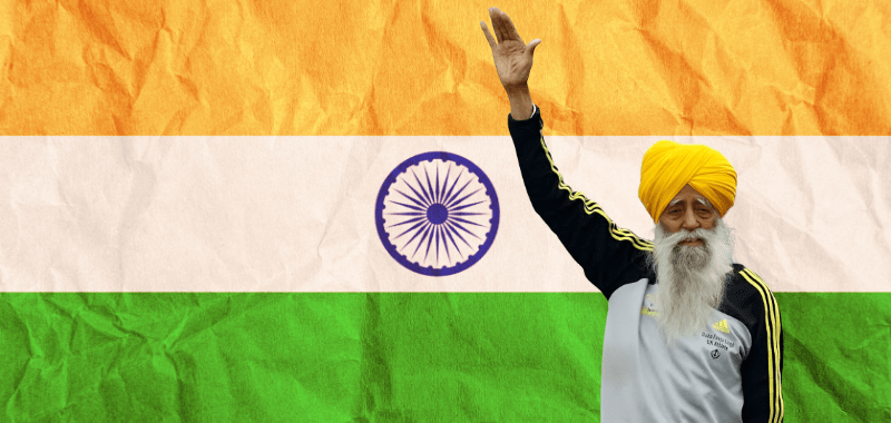 El maratonista indio Fauja Singh