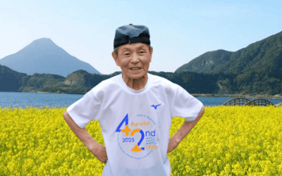 Japón tiene un nuevo récord: Shintaro Okuyama, a los 96 años, finaliza un maratón
