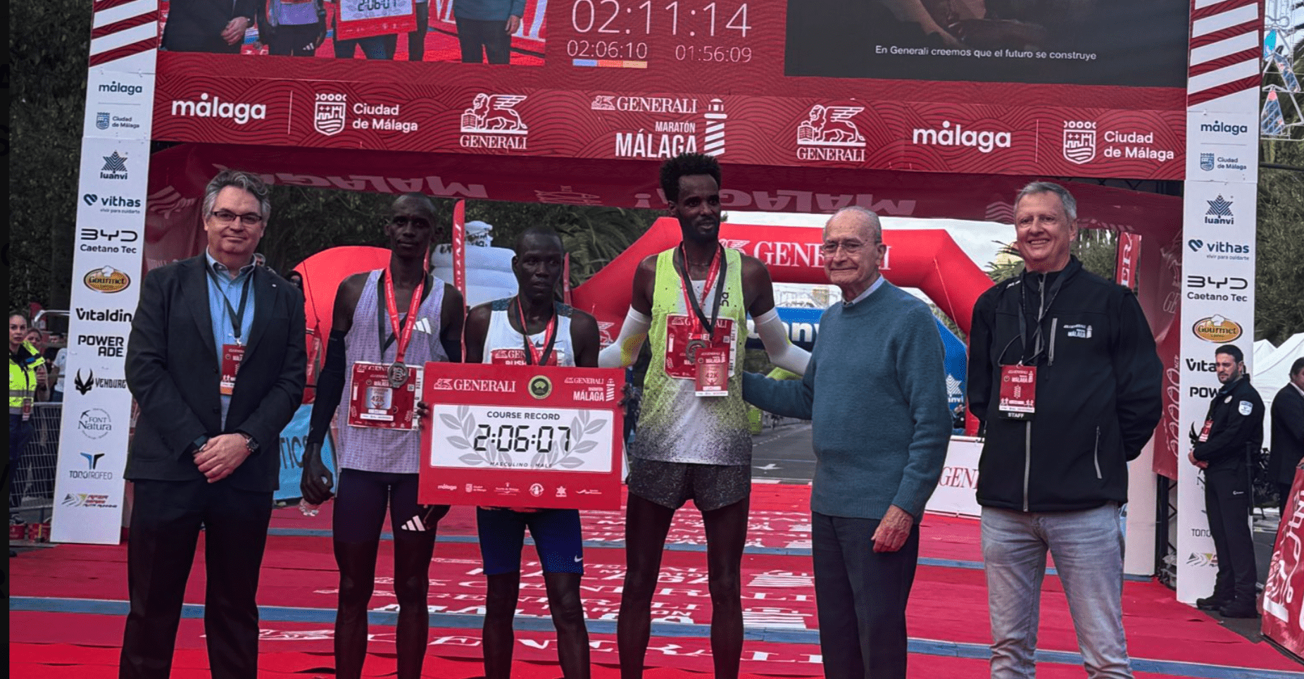 ganadores Zurich maraton malaga 2025