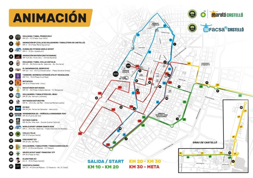 Un año más, Marató bp Castelló y 10k FACSA Castelló se consolidan como reinas de la Fiesta del Deporte en la ciudad, y vuelven a lucir el sello World Athletics Road Race Label, otorgado por el máximo órgano de gobierno del atletismo internacional, World Athletics, que garantiza la calidad y el control de la carrera, elevando a Castelló a la élite del atletismo.